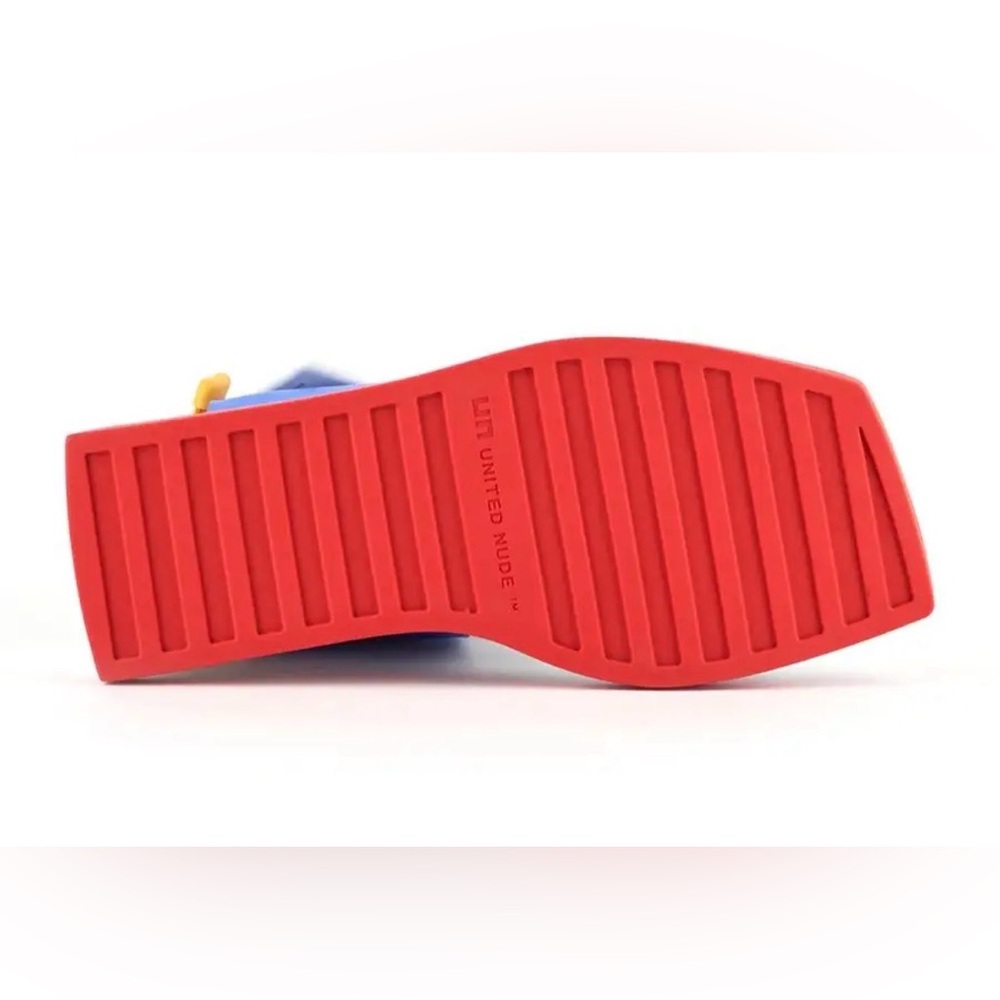 United Nude Black and White Sandals with Red Sole - Picture 12 of 16